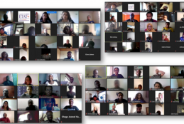 A screenshot of facilitators and participants during the ETAT+ virtual training.
