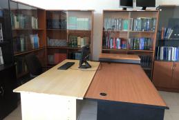 The resource center equiped with study materials for students
